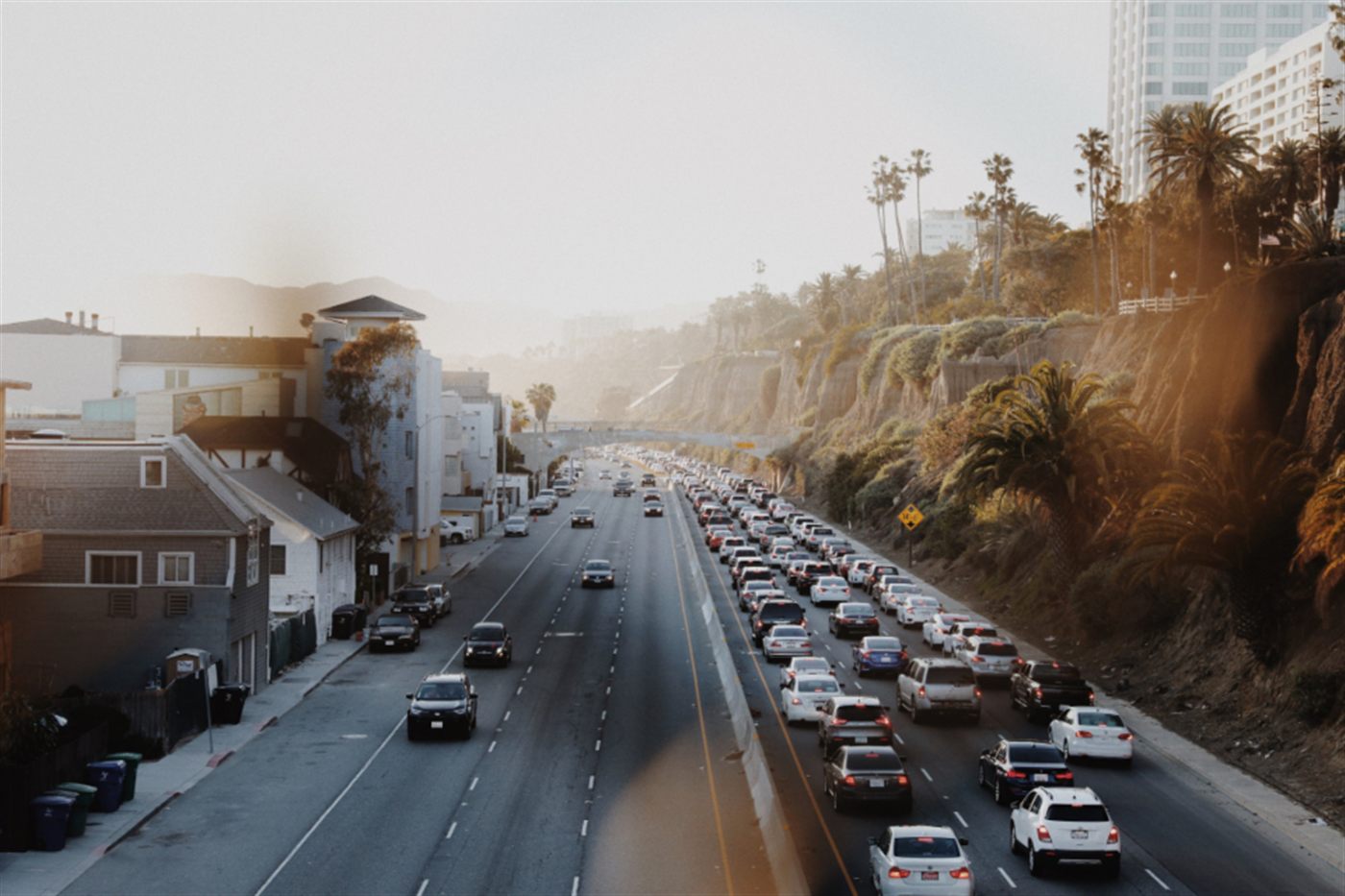 Cars on the road, used for private hire and Uber rides